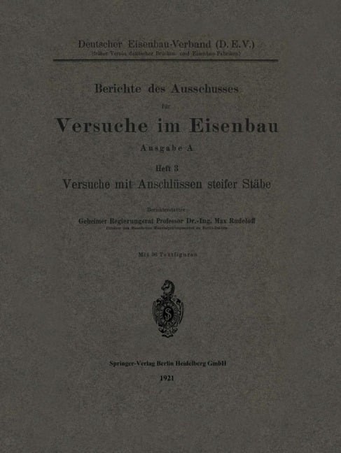 Berichte des Ausschusses für Versuche im Eisenbau - Max Rudelhoff