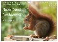 Neuer Spaß mit Eichhörnchen-Kindern (Wandkalender 2025 DIN A4 quer), CALVENDO Monatskalender - Heike Adam