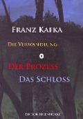 Cover-Bild zum Titel 'Die Verwandlung - Der Prozeß - Das Schloß' von 'Franz Kafka'