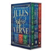 Cover-Bild zum Titel 'Greatest Works of Jules Verne: 20,000 Leagues Under the Sea, Journey to the Centre of the Earth, Around the World in Eighty Days (Deluxe Hardbound Edition Boxed Set)' von 'Jules Verne'