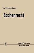 Cover-Bild zum Titel 'Sachenrecht' von 'Wilhelm Gustav Dittmer'