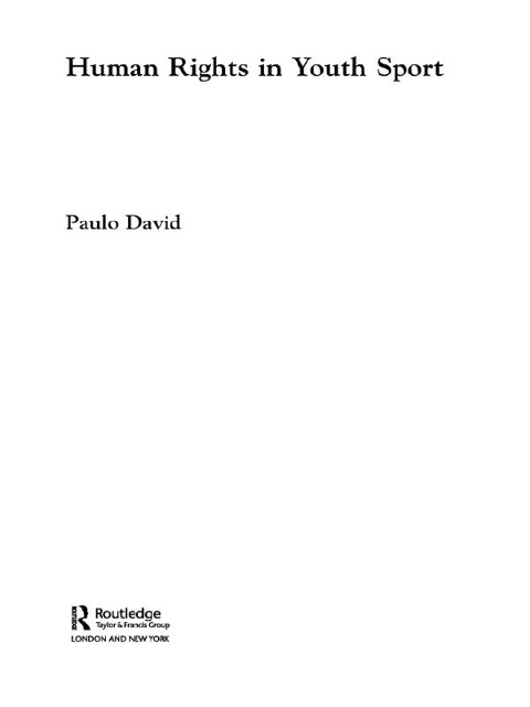 Human Rights in Youth Sport - Paulo David