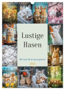 Lustige Hasen (Wandkalender 2026 DIN A3 hoch), CALVENDO Monatskalender - Steffen Gierok-Latniak