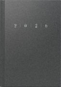 Cover-Bild zum Titel 'rido/idé 7023013806 | Buchkalender Mod. studioplan int. 2026 | 168×240 mm, Kunststoff, grau' von ''