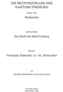 Cover-Bild zum Titel 'Freiburger Eidbücher 15.-18. Jahrhundert' von ''