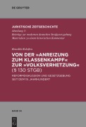 Cover-Bild zum Titel 'Von der "Anreizung zum Klassenkampf" zur "Volksverhetzung" (§ 130 StGB)' von 'Benedikt Rohrßen'