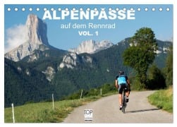 Cover-Bild zum Titel 'Alpenpässe auf dem Rennrad Vol. 1 (Tischkalender 2027 DIN A5 quer), CALVENDO Monatskalender' von 'Matthias Rotter'