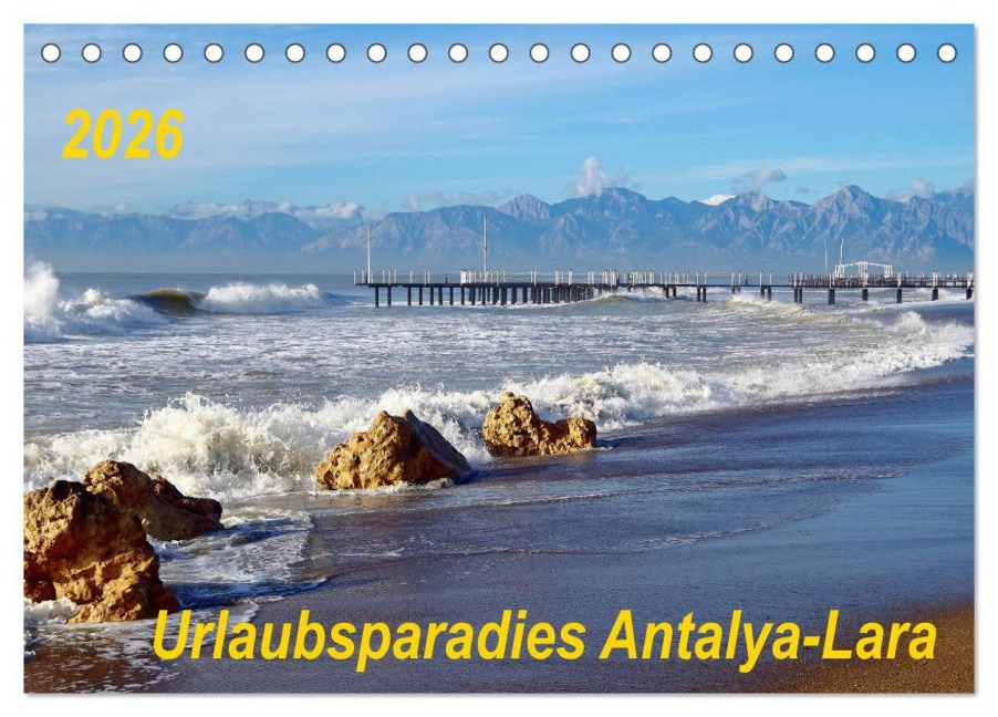 Urlaubsparadies Antalya-Lara (Tischkalender 2026 DIN A5 quer), CALVENDO Monatskalender - Thilo Seidel