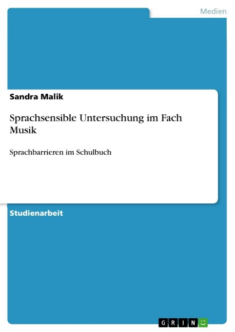 Sprachsensible Untersuchung im Fach Musik - Sandra Malik