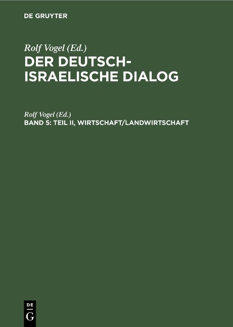 Teil II, Wirtschaft/Landwirtschaft - 