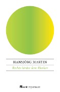 Rechts hinter dem Henker - Hansjörg Martin