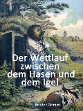 Cover-Bild zum Titel 'Der Wettlauf zwischen dem Hasen und dem Igel' von 'Brüder Grimm'