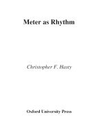 Cover-Bild zum Titel 'Meter As Rhythm' von 'Christopher Hasty'