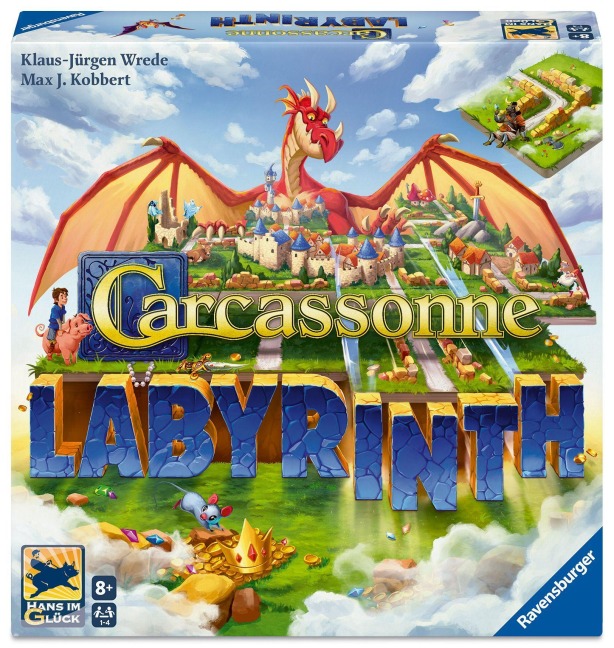 Carcassonne Labyrinth - Gesellschaftsspiel & Brettspiel ab 8 Jahre - Klaus-Jürgen Wrede, Max J. Kobbert