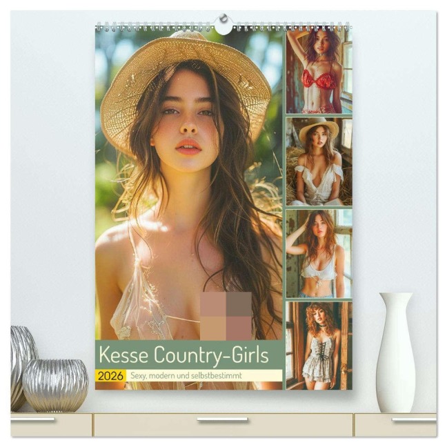 Kesse Country-Girls. Sexy, modern und selbstbestimmt (hochwertiger Premium Wandkalender 2026 DIN A2 hoch), Kunstdruck in Hochglanz - Rose Hurley