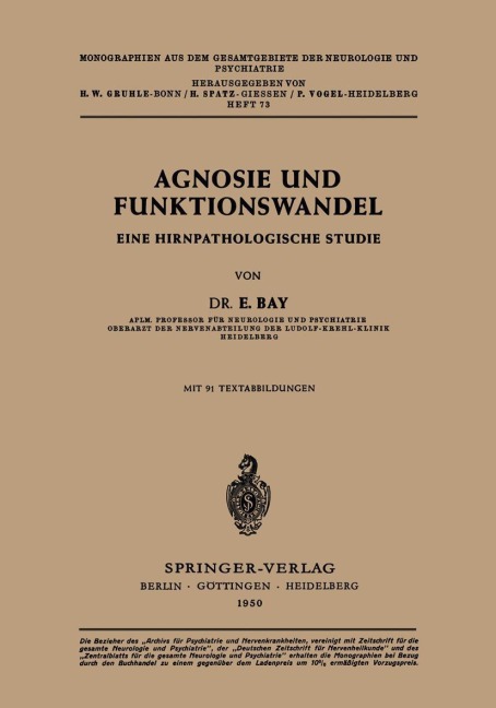 Agnosie und Funktionswandel - E. Bay