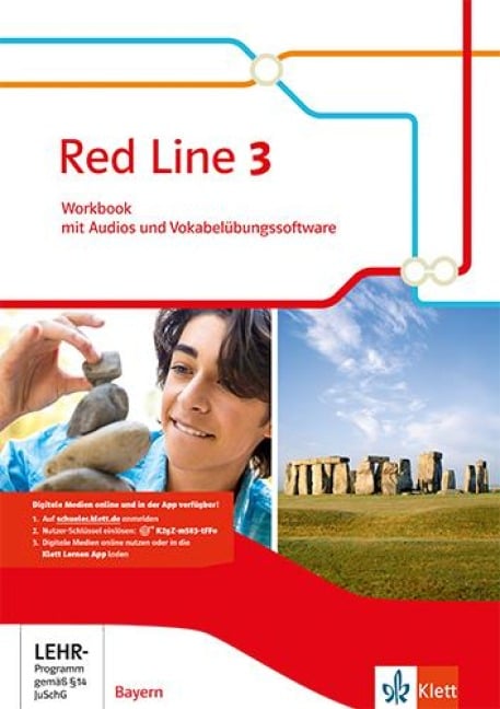 Red Line 3. Workbook mit Audios zum Download und Vokabelübungssoftware Klasse 7. Ausgabe Bayern -