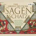 Cover-Bild zum Titel 'Der große deutsche Sagenschatz' von 'Ludwig Bechstein, Brüder Grimm'