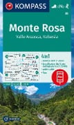 KOMPASS Wanderkarte 88 Monte Rosa, Valle Anzasca, Valsesia 1:50.000 - 