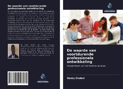 De waarde van voortdurende professionele ontwikkeling - Henry Onderi