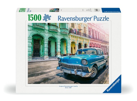 Erwachsenenpuzzle 1500 Teile - Cuba Cars - 
