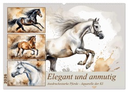 Cover-Bild zum Titel 'Elegant und anmutig (Wandkalender 2026 DIN A2 quer), CALVENDO Monatskalender' von 'Claudia Kleemann'