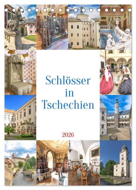 Schösser in Tschechien (Tischkalender 2026 DIN A5 hoch), CALVENDO Monatskalender - Bodo Schmidt