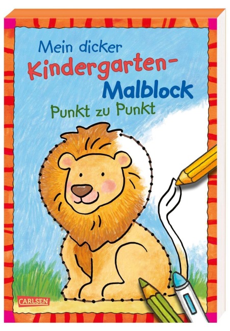 Mein dicker Kindergarten-Malblock: Punkt zu Punkt - 