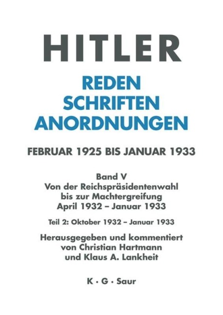 Oktober 1932 - Januar 1933 - 