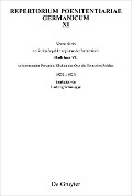 Cover-Bild zum Titel 'Verzeichnis der in den Supplikenregistern der Pönitentiarie Hadrians VI. vorkommenden Personen, Kirchen und Orte des Deutschen Reiches 1522-1523' von ''
