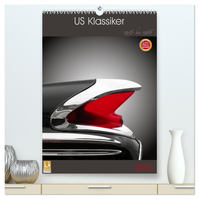 US Klassiker 1956 bis 1966 (hochwertiger Premium Wandkalender 2026 DIN A2 hoch), Kunstdruck in Hochglanz - Beate Gube