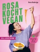 Cover-Bild zum Titel 'XXL-Leseprobe: Rosa kocht vegan' von 'Rosa Roderigo'