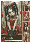 Cover-Bild zum Titel 'Gothic-Girls. Bizzare Comic-Art (Wandkalender 2026 DIN A4 hoch), CALVENDO Monatskalender' von 'Rose Hurley'