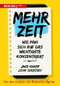 Cover-Bild zum Titel 'Mehr Zeit' von 'Jake Knapp, John Zeratsky'