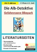Cover-Bild zum Titel 'Die Alb-Detektive: Gefahrenzone Bikepark - Literaturseiten' von 'Petra Pfister, Christiane Zettl'