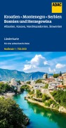 Cover-Bild zum Titel 'ADAC Länderkarte Kroatien, Montenegro, Serbien, Bosnien und Herzegowina 1:750.000' von ''