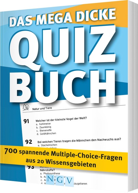 Das mega dicke Quizbuch (blau) - 
