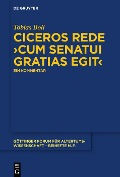 Cover-Bild zum Titel 'Ciceros Rede >cum senatui gratias egit<' von 'Tobias Boll'