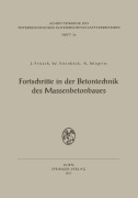 Cover-Bild zum Titel 'Fortschritte in der Betontechnik des Massenbetonbaues' von ''
