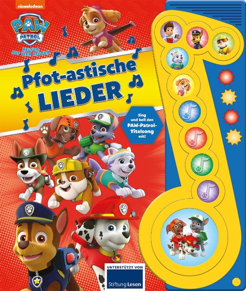 Pfot-astische Lieder - Nickelodeon - PAW Patrol - Liederbuch mit Sound: Pappbilderbuch mit 10 Liedern - 