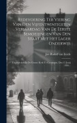 Redevoering Ter Viering Van Den Vijfentwintigsten Verjaardag Van De Eerste Bemoeijingen Van Den Staat Met Het Lager Onderwijs: Uitgesproken In De Groo - 
