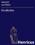 Cover-Bild zum Titel 'Gedichte' von 'Heinrich von Kleist'