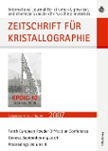 Cover-Bild zum Titel 'Tenth European Powder Diffraction Conference' von ''