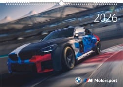 Cover-Bild zum Titel 'BMW M Motorsport Wandkalender 2026' von ''