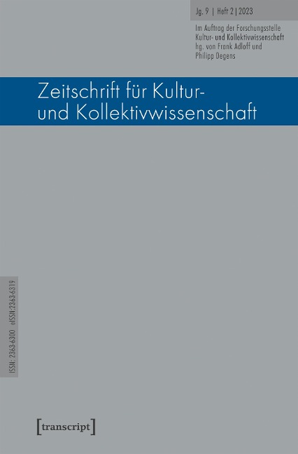 Zeitschrift für Kultur- und Kollektivwissenschaft - 