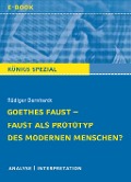 Cover-Bild zum Titel 'Goethes Faust - Faust als Prototyp des modernen Menschen?' von 'Rüdiger Bernhardt'