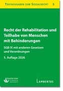 Cover-Bild zum Titel 'Recht der Rehabilitation und Teilhabe behinderter Menschen' von ''