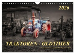 Cover-Bild zum Titel 'Traktoren - Oldtimer (Wandkalender 2026 DIN A4 quer), CALVENDO Monatskalender' von 'Peter Roder'