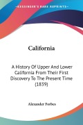 Cover-Bild zum Titel 'California' von 'Alexander Forbes'