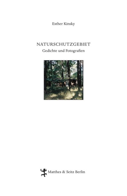 Naturschutzgebiet - Esther Kinsky